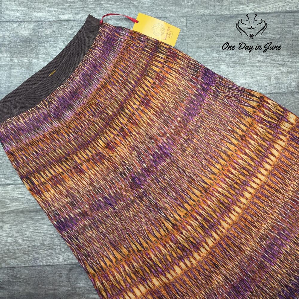 Ruby Rd. Petite Pull On Lined Maxi Skirt Size 10P